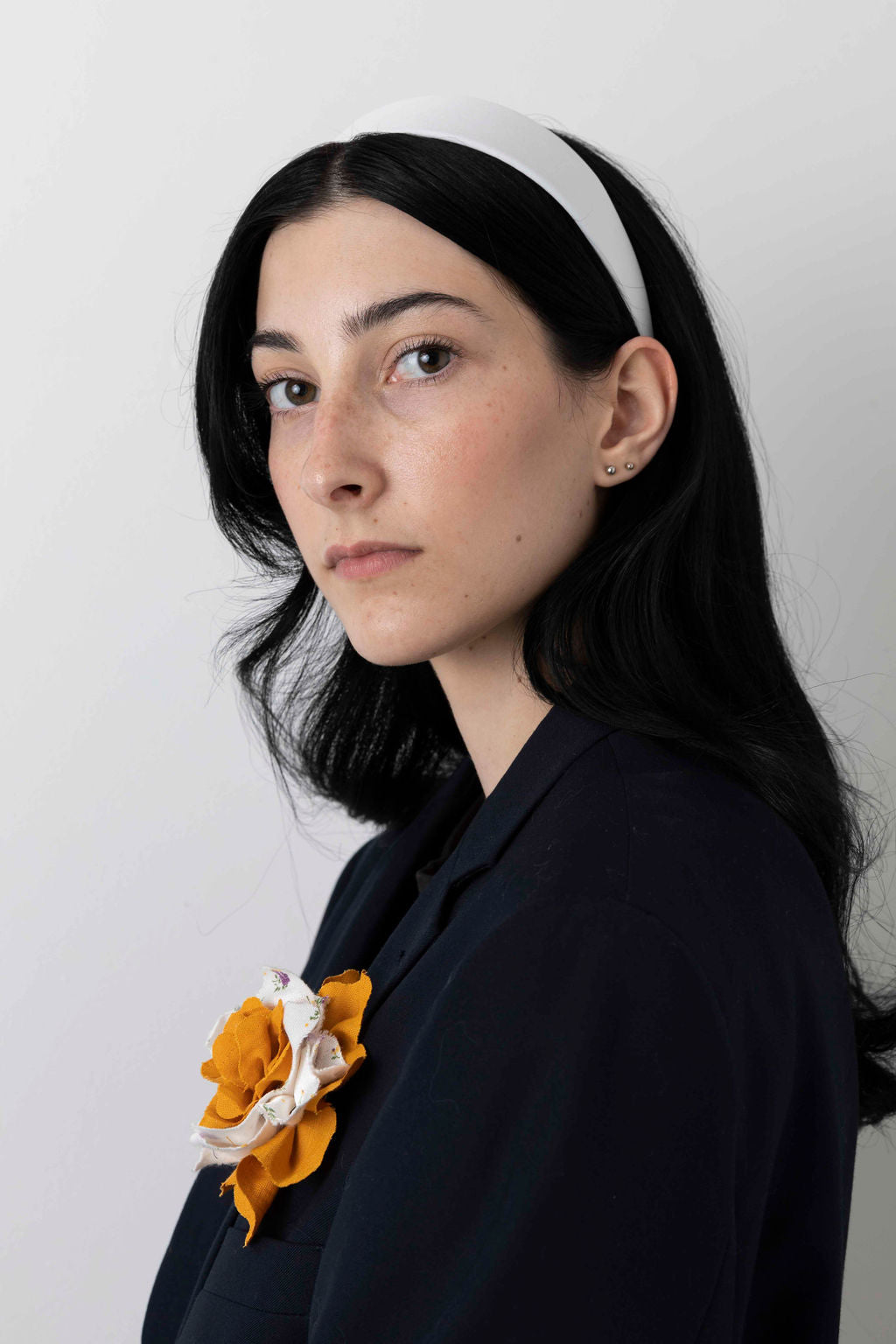 Satin White Headband